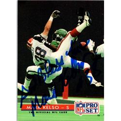 653019 Mark Kelso Autographed Football Card - Buffalo Bills, SC - 1992 Pro Set No.97 -  Autograph Warehouse