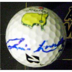 653116 Jim Nantz Autographed Golf Ball - Type A - Broadcaster - with Display Cube