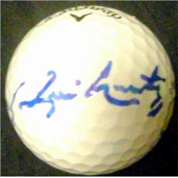Jim Nantz Autographed Golf Ball - Type B - Broadcaster - with Display Cube