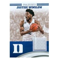 653157 Justice Winslow Player Worn Jersey Patch Basketball Card - Duke Blue Devils - 2015 Panini Team Collection No.JW-DU
