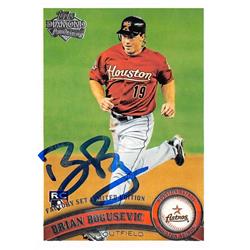 653417 Brian Bogusevic Autographed Baseball Card - Houston Astros - 2011 Topps Rookie No.88