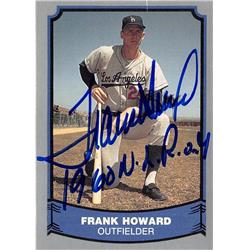 653428 Frank Howard Autographed Baseball Card - Los Angeles Dodgers - 1988 Pacific Legends No.17 Inscribed 1960 NL Roy