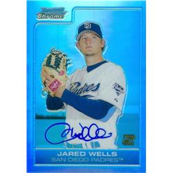 650043 Jared Wells Autographed Baseball Card - San Diego Padres - 2006 Bowman Chrome Rookie Refractor No.BC230