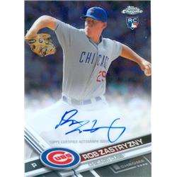 650199 Rob Zastryzny Autographed Baseball Card - Chicago Cubs - 2017 Topps Chrome Rookie No.RARZ -  Autograph Warehouse