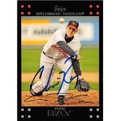 650223 Chris Ray Autographed Baseball Card - Baltimore Orioles - 2007 Topps Black No.162