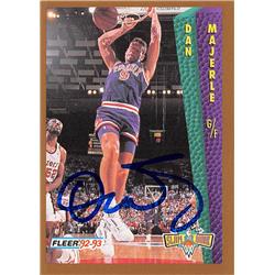 650567 Dan Majerle Autographed Basketball Card - Phoenix Suns, SC - 1992 Fleer Slam Dunk No.267