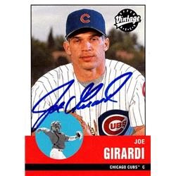 650953 Joe Girardi Autographed Baseball Card - Chicago Cubs, FT - 2001 Upper Deck Vintage No.213