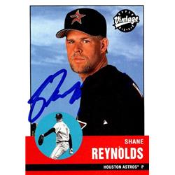 651043 Shane Reynolds Autographed Baseball Card - Houston Astros, FT - 2001 Upper Deck Vintage No.165