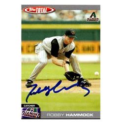 651090 Robby Hammock Autographed Baseball Card - Arizona Diamondbacks, FT - 2004 Topps Total No.189