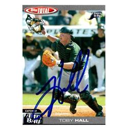 651121 Toby Hall Autographed Baseball Card - Tampa Bay Rays, FT - 2004 Topps Total No.32