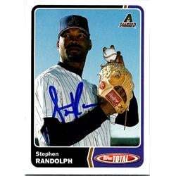 651155 Stephen Randolph Autographed Baseball Card - Arizona Diamondbacks, FT - 2003 Topps Total No.323
