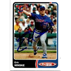 651175 Eric Hinske Autographed Baseball Card - Toronto Blue Jays, FT - 2003 Topps Total No.297