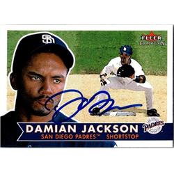 651335 Damian Jackson Autographed Baseball Card - San Diego Padres, FT - 2001 Fleer Tradition No.326