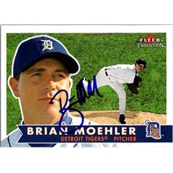 651365 Brian Moehler Autographed Baseball Card - Detroit Tigers, FT - 2001 Fleer Tradition No.63
