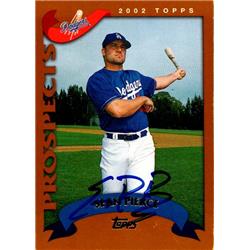 651485 Sean Pierce Autographed Baseball Card - Los Angeles Dodgers, FT - 2002 Topps Traded Prospects No.T251