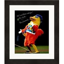 Ted Giannoulas Autographed 8 x 10 in. Photo - San Diego Chicken, Padres - No.SC2 Matted & Framed