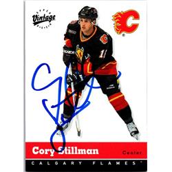 651745 Cory Stillman Autographed Hockey Card - Calgary Flames, FT - 2000 Upper Deck Vintage No.57