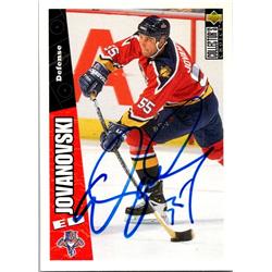 652181 Ed Jovanovski Autographed Hockey Card - Florida Panthers, FT - 1996 Upper Deck No.105