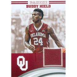 Picture of Autograph Warehouse 583159 Buddy Hield Player Worn Jersey Patch Basketball Card - Oklahoma Sooners - 2016 Panini Team Collection No.BH-OU