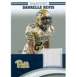 Picture of Autograph Warehouse 583165 Darrelle Revis Player Worn Jersey Patch Football Card - Pittsburgh Panthers - 2016 Panini Team Collection No.DR-PIT LE 46-99