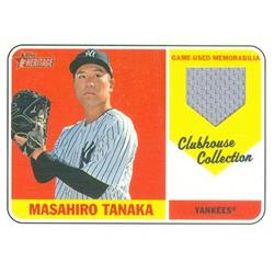 583264 Masahiro Tanaka Player Worn Jersey Patch Baseball Card - New York Yankees - 2018 Topps Heritage Clubhouse Collection No.CCRMT -  Autograph Warehouse