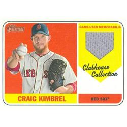 583265 Craig Kimbrel Player Worn Jersey Patch Baseball Card - Boston Red Sox - 2018 Topps Heritage Clubhouse Collection No.CCRCKI -  Autograph Warehouse