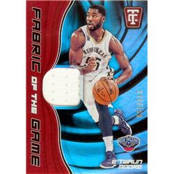 Picture of Autograph Warehouse 583303 E Twaun Moore Player Worn Jersey Patch Basketball Card - New Orleans Pelicans - 2017 Panini Total Fabric of the Game No.FGEMR LE 171-199