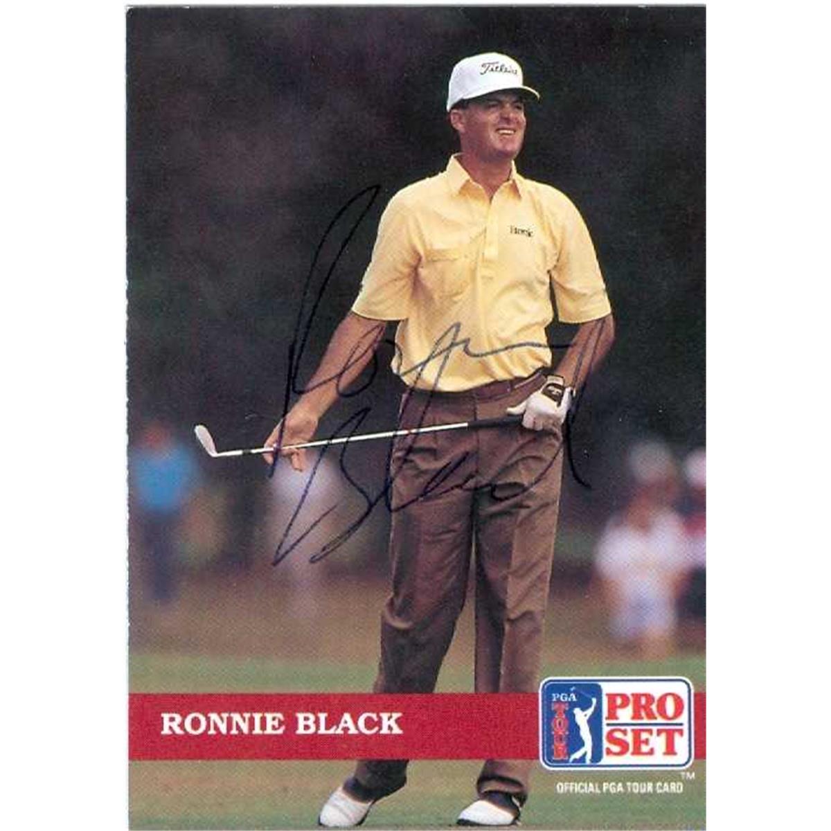 584243 Ronnie Black Autographed Trading Card - Golf