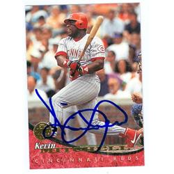 585900 Kevin Mitchell Autographed Baseball Card - Cincinnati Reds - 1994 Donruss No.370