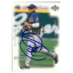 586106 David Segui Autographed Baseball Card - Cleveland Indians - 2000 Upper Deck No.167