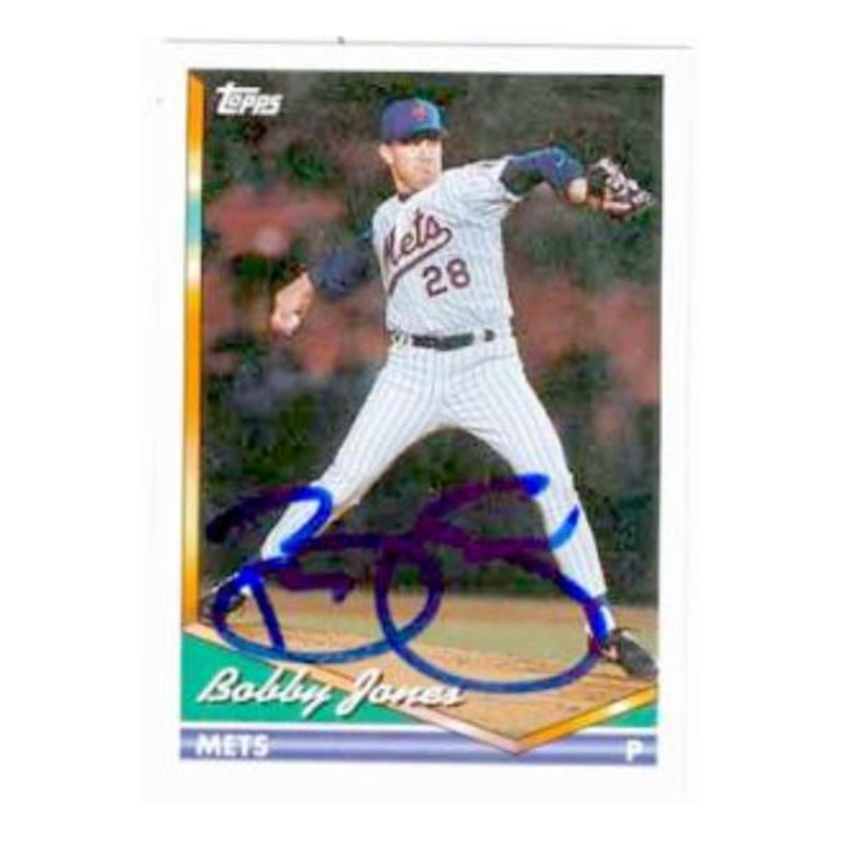 586128 Bobby Jones Autographed Baseball Card - New York Mets - 1994 Topps No.539 -  Autograph Warehouse