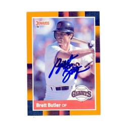 586255 Brett Butler Autographed Baseball Card - San Francisco Giants - 1988 Donruss Baseballs Best No.23