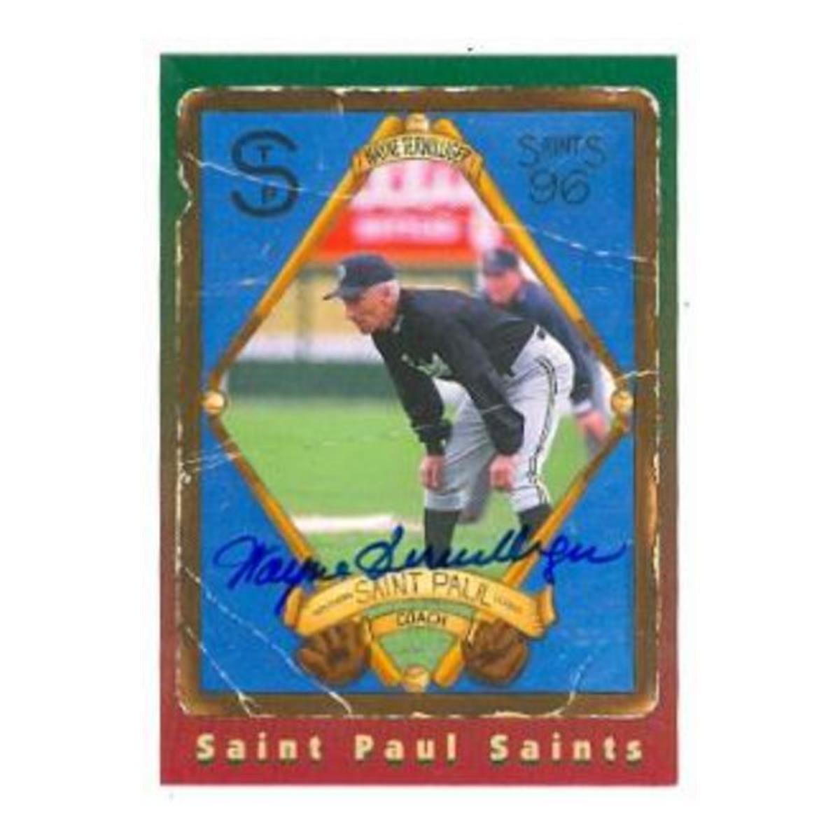 586267 Wayne Terwilliger Autographed Baseball Card - Saint Paul Saints - 67