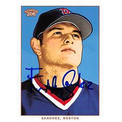 586530 Freddy Sanchez Autographed Baseball Card - Boston Red Sox, FT - 2002 Topps 206 No.141