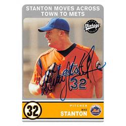 586819 Mike Stanton Autographed Baseball Card - New York Mets - 2003 Upper Deck Vintage No.330