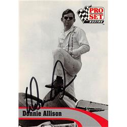 598059 Donnie Allison Autographed Trading Card - Auto Racing, Nascar, SC - 1992 Pro Set No.L7 -  Autograph Warehouse