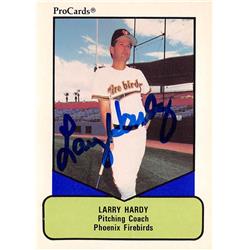 618555 Larry Hardy Autographed Baseball Card - Phoenix Firebirds, San Francisco Giants - 1990 Procards Minor League No.55