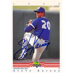 Steve Karsay autographed Baseball Card (Dunedin Blue Jays) 1992 Classic Best Rookie #193 - Baseball Slabbed Autographed Cards