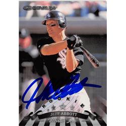 618857 Jeff Abbott Autographed Baseball Card - Chicago White Sox, SC - 1998 Donruss Rookie No.319