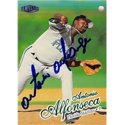 618924 Antonio Alfonseca Autographed Baseball Card - Florida Marlins, SC - 1998 Fleer Ultra No.290
