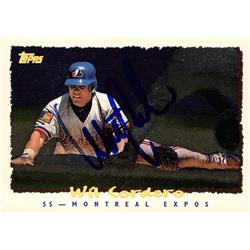Wil Cordero autographed Baseball Card (Montreal Expos, SC) 1995 Topps Cyberstats #70 - Baseball Slabbed Autographed Cards