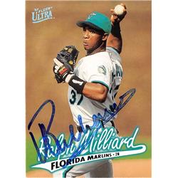 619066 Ralph Milliard Autographed Baseball Card - Florida Marlins 67 - 1997 Fleer Ultra No.199