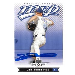 619578 Joe Borowski Autographed Baseball Card - Chicago Cubs - 2003 Upper Deck MVP No.241