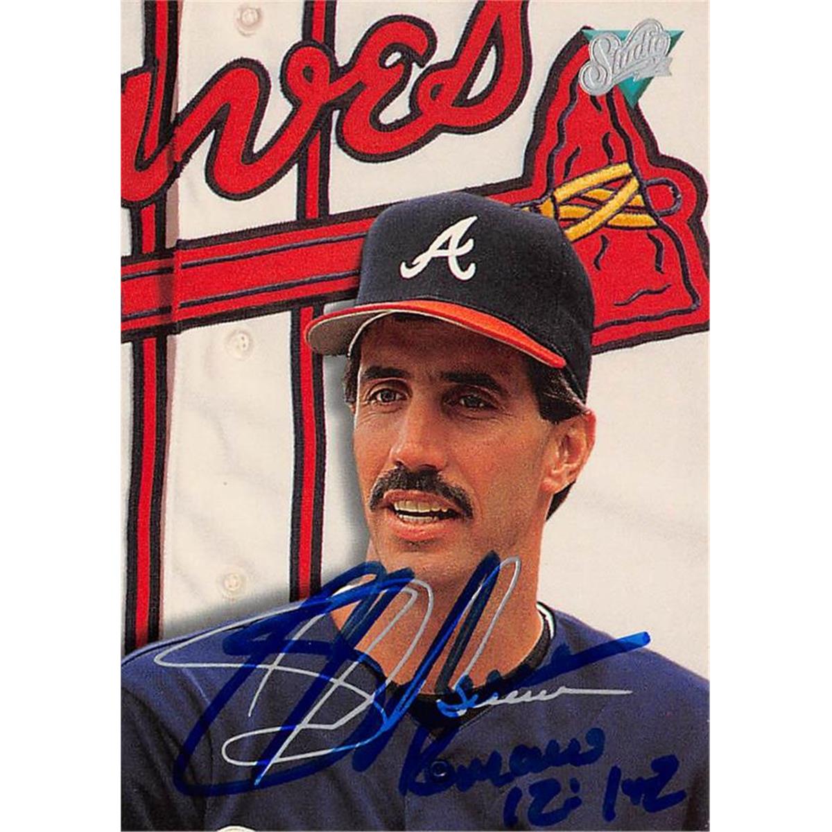 621920 Sid Bream Autographed Baseball Card - Atlanta Braves - 1993 Studio No.38