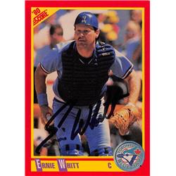 622750 Ernie Whitt Autographed Baseball Card - Toronto Blue Jays - 1990 Score No.433