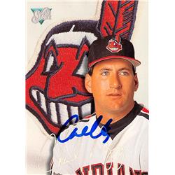 622801 Charles Nagy Autographed Baseball Card - Cleveland Indians - 1993 Leaf Studio No.203