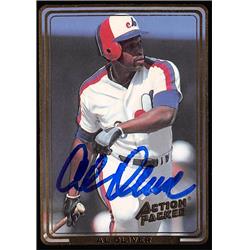623106 Al Oliver Autographed Baseball Card - Montreal Expos - 1992 Action Packed No.68