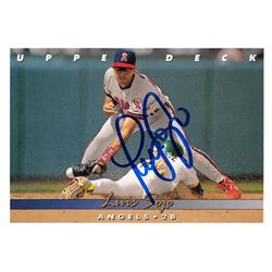 623133 Luis Sojo Autographed Baseball Card - California Angels - 1993 Upper Deck No.94