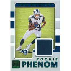 Josh Reynolds Player Worn Jersey Patch Football Card - Los Angeles Rams - 2017 Donruss Rookie Phenom No.32