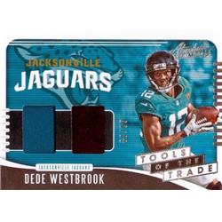 624936 Dede Westbrook Player Worn Jersey Patch Football Card - Jacksonville Jaguars - 2019 Panini Absolute Tools of the Trade No.TTDW LE 88-99 -  Autograph Warehouse